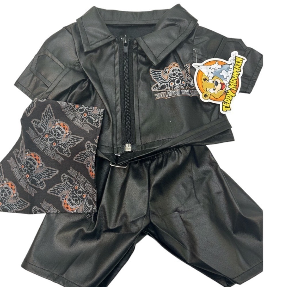 Teddy Mountain Biker Outfit 16 inch Plush Clothes Jacket Pants Bandana 2183 NEW